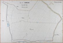 1981-2919 Kadastrale kaart van Charlois, sectie A, 3e blad. Het afgebeelde gebied (delen van de polders Plompert en ...