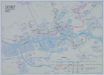 1982-3271 Kaart van bestaande en geplande metrolijnen