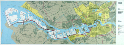 1982-3297 Kaart van Rotterdam met daarop aangegeven de functionele indeling van wegen in het havengebied