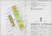 1982-989 Plattegrond van een uitbreidingsplan in Blijdorp tussen de Nobelstraat en de Noorderhavenkade