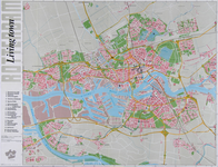 1983-785 Kaart van Rotterdam met algemene informatie over wonen, werken, winkelen en uitgaan