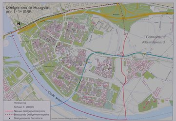 1984-2282 Kaart van de deelgemeente Hoogvliet