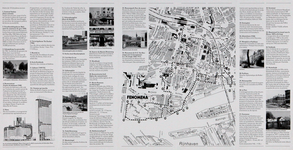 1985-1070-2 Plattegrond van de binnenstad van Rotterdam met een wandelroute