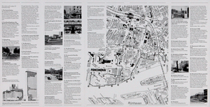 1985-1070-3 Plattegrond van de binnenstad van Rotterdam met een wandelroute