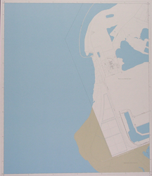 1985-22 Proceskaart bemalingsdistricten en bedienbare middelen, blad 1b: Maasvlakte