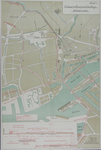 1985-340 Kaart van het middendeel van Rotterdam met een plan voor een nieuwe brug aan de westzijde van het Noordereiland