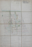 1989-2745 Plattegrond van het voormalige lanengebied in Cool met geprojecteerde straten tussen de Coolvest en de Westersingel