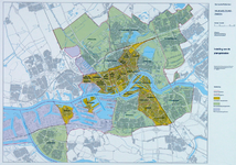 1989-661 Kaart van Rotterdam met vermelding van de plangebieden wijkwelzijnszaken