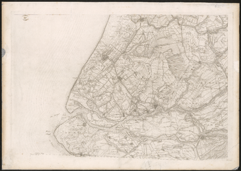 1990-46 Topografische kaart van een deel van Zuid-Holland. Het afgebeelde gebied bevat: Gouda, Den Haag, Hellevoetsluis ...