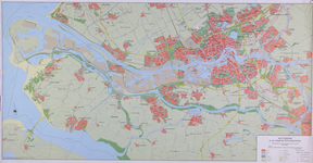 1991-3389 Kaart van Rotterdam en de omliggende Rijnmondgemeenten