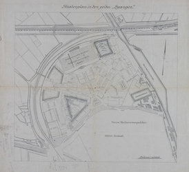 1992-3026 Plattegrond van het stratenplan van Spangen