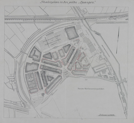 1992-3027 Plattegrond van het stratenplan van Spangen