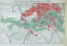 1992-5399 Kaart van de havens van Rotterdam.