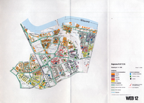 1993-2509-12 Ringband met plattegronden van de WEB-districten van de Roteb, met gegevens over de huisvuilophaaldienst, ...