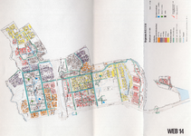 1993-2509-14 Ringband met plattegronden van de WEB-districten van de Roteb, met gegevens over de huisvuilophaaldienst, ...