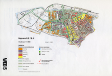 1993-2509-5 Ringband met plattegronden van de WEB-districten van de Roteb, met gegevens over de huisvuilophaaldienst, ...