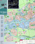 1998-257 Kaart van het lijnennet van de RET [voorzijde en achterzijde]. Inzetkaartjes: Rotterdam-Centrum, het ...