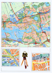 1999-547 Kaart van Rotterdam met verwijzingen naar de vestigingen in het Stadstimmerhuis en het Groothandelsgebouw van ...
