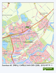 1999-549 Plattegrond van Rotterdam-Oost en Capelle aan den IJssel met de route naar het kantoor van PTT Telecom aan de ...
