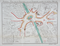 2000-1114-2 Kaart met plan voor de reconstructie van het Hofplein