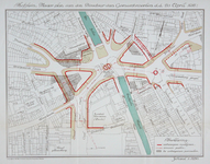 2000-1114-3 Kaart met plan voor de reconstructie van het Hofplein