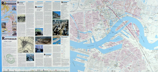 2001-12 Kaart van Rotterdam en omgeving. Verso: kaart van het middendeel van Rotterdam. Inzetkaartjes: Integraal Plan ...