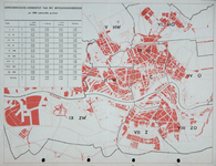2001-616 Kaart van Rotterdam met statistische gegevens over longtuberculose-morbiditeit