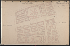 40110-Z1 Kadastrale kaart van Rotterdam, sectie H, eerste blad: Oude Noorden. Het afgebeelde gebied wordt begrensd door ...