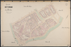 40110-Z2 Kadastrale kaart van Rotterdam, sectie X, 2e blad: omgeving Hofdijk en Noordplein. Het gebied wordt begrensd ...