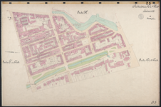 40110-Z5 Kadastrale kaart van Rotterdam, sectie Q, 2e blad: het zuidelijke deel van Cool. Het gebied wordt begrensd ...