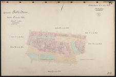 40110-Z9 Kadastrale kaart van Rotterdam, sectie O, in een blad: Nieuwland. Het gebied wordt begrensd door de ...