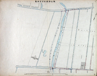 I-69-B Kaart van Rotterdam in 14 bladen (A t/m I, K t/m O) waarop het net van rioleringsbuizen en waterleidingen is ...