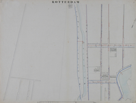 I-69-C Kaart van Rotterdam in 14 bladen (A t/m I, K t/m O) waarop het net van rioleringsbuizen en waterleidingen is ...