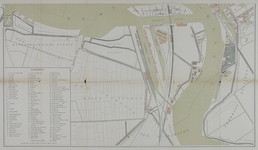 I-90-01B Plattegrond van Rotterdam met daarop aangetekend het telefoonnetwerk van 1885. Blad 2: Linker Maasoever