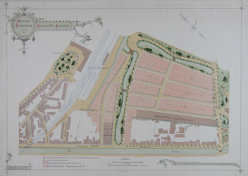 II-101 Plattegrond van bouwkavels in een gedeelte van de Provenierswijk, gelegen tussen de Schiekade, Walenburgerweg en ...