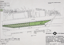 II-126-01-01 Plattegrond met bebouwingsvoorschriften voor het gebied tussen het Noorderkanaal en de Ceintuurbaan