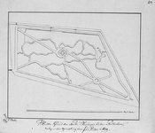 II-150-4 Kopie van een plattegrond van de Oude Plantage