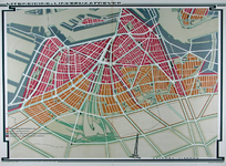 II-191 Plankaart voor de stadsontwikkeling op de linker Maasoever.