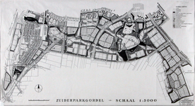 II-208 Plankaart voor het Zuiderpark