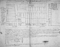 II-4 Kopie van een plattegrond van het voormalige Prinsenhof tussen de Pannekoekstraat en de Botersloot