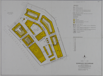 II-5-01 Plattegrond van de Pannekoekstraat en omgeving. Het afgebeelde gebied wordt begrensd door de Binnenrotte, ...