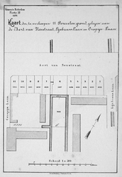 II-57 Kaart van te verkopen grondpercelen gelegen aan de Aert van Nesstraat, Lijnbaans-Laan en Crispijn-Laan