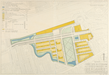 II-63-01 Plattegrond van grondpercelen bij de Rotterdamsche Diergaarde ten noorden van de Kruiskade