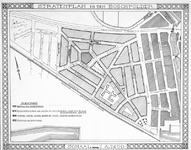 II-93 Kaart van het stratenplan in de wijk Bospolder