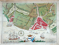 RI-49 Kaart van Rotterdam en omgeving, waarop onder meer is afgebeeld: het Ambacht van Schoonderloo en Cool, ...