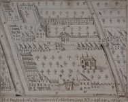 RI-653 Plattegrond van het Bagijnhof en het Minne- en Cellebroedersklooster, anno 1565.