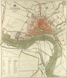 RI-82-h Kaart van de gemeente Rotterdam met grote delen van de gemeenten Delfshaven en Charlois.