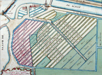 RISCH-101 Kopie van een kaart van het tot lakenramen uitgegeven grondgebied van het Hof van Weena, op de kaart ...