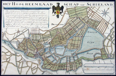 RISCH-13 Kaart van het Hoogheemraadschap van Schieland