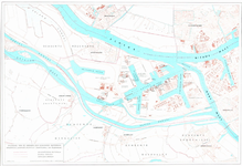 VII-154-52-14 Kaart met wijziging van de grenzen tussen de gemeenten Rotterdam, Spijkenisse, Heenvliet, Geervliet, ...